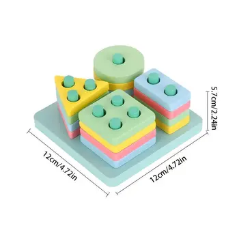 Montessori geometriai formaválogató játék