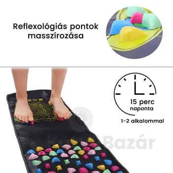 Akupresszúrás szőnyeg, talpmasszírozó szőnyeg, taposószőnyeg