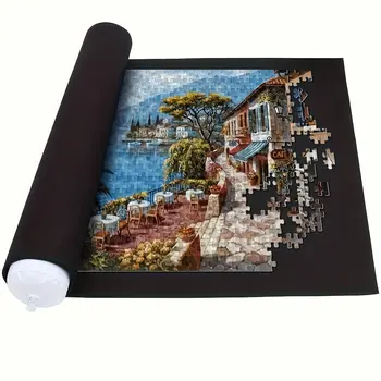 Akril szálból készült puzzle szőnyeg tároló táskával