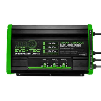 EVO-TEC™ 12V+12V+12V  15A – 3 Bank On-Board Charger