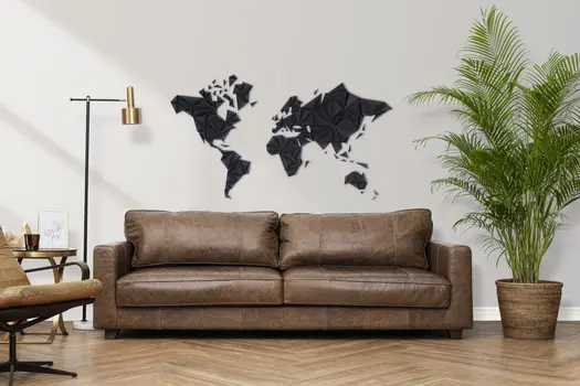 World Map - Black