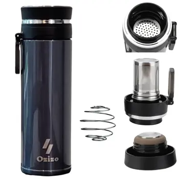 Ozizo M90 18oz 520 ml Elite Insulated Vacuum Flask w/ Cup Mouth & Filter