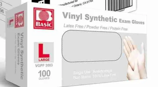 Vinyl SYNMAX Exam Gloves, Medium Transparent Color