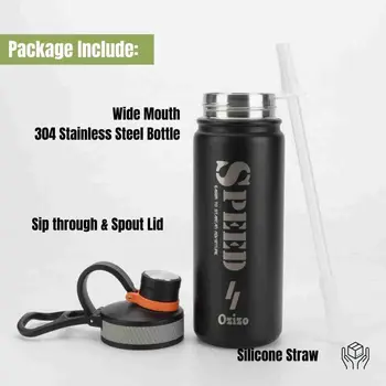 22oz Insulated Stainless Steel Protein Shaker