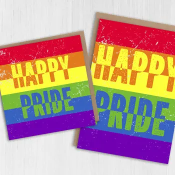 LGBTQ+ card: Happy Pride