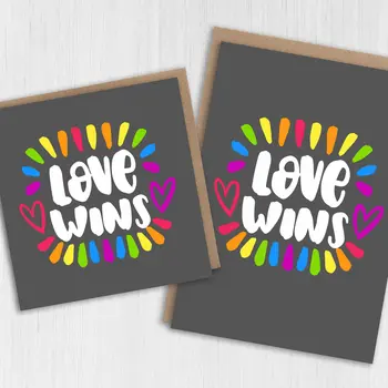 LGBTQ+ card: Love wins