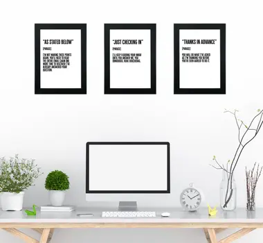 Honest email phrase office prints