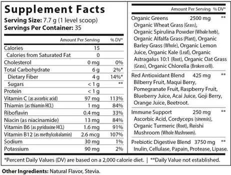 Pure Superfood - Organic Greens & Reds