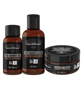 Shaving Bundle and Gift Set - Sandalwood - Travel Size