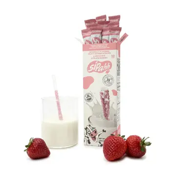 LUSCIOUS STRAWBERRY 60 STRAW PACK FLAVORED MILK STRAWS