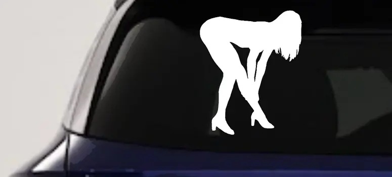 Sexy Girl Car Truck Window Decal Sticker Vinyl Automotive Decor