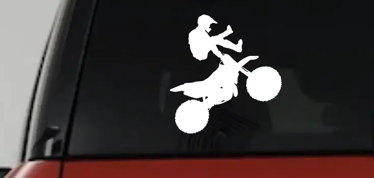 Moto X Freestyle Trick Decal Sticker Car Truck Window Vinyl