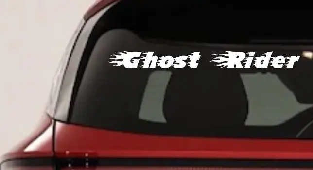 Ghost Rider Flames Decal - Car Truck Window Vinyl Sticker