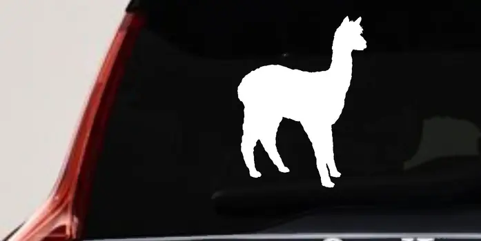 Alpaca Car Truck Window Decal Sticker Vinyl Funny Animal Vehicle Art