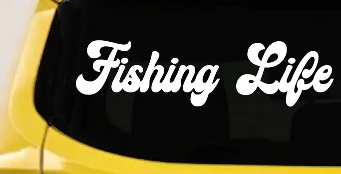 Fishing Life Car Truck Window Decal Vinyl Sticker