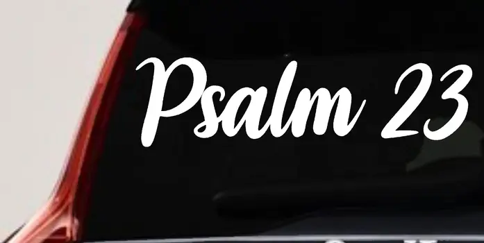 Psalm 23 The Lord Is My Shepherd Car Truck Window Vinyl Decal Sticker