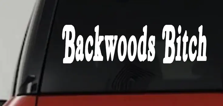 Backwoods Bitch Country Decal Sticker for Car Truck Window Vinyl