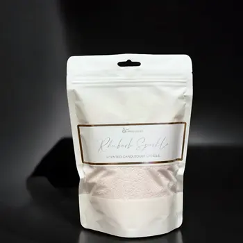 Rhubarb Sparkle Scented Candle Sand 330g/0.73lbs