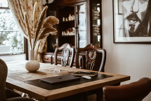 Black desk pad