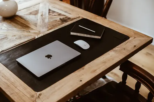 Black desk pad