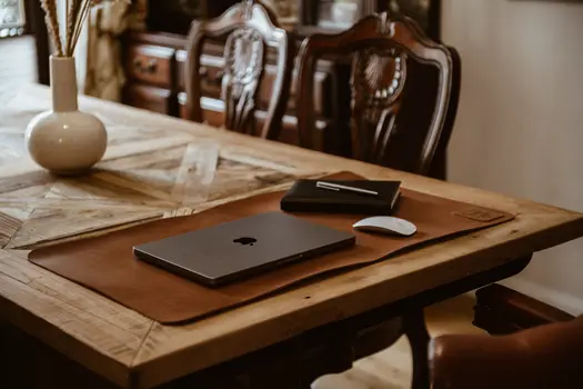 Light brown desk pad