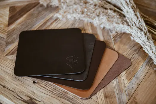 Dark brown mouse pad