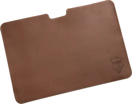 Skórzane etui na MacBook 16" Pro - ciemny brąz