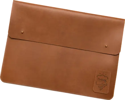 COVER MACBOOK 16" with flap Light brown