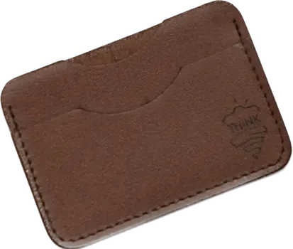 Skórzane etui na karty - cardholder - ciemny brąz