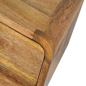 Mini Curve Oak-ish Floating nightstand