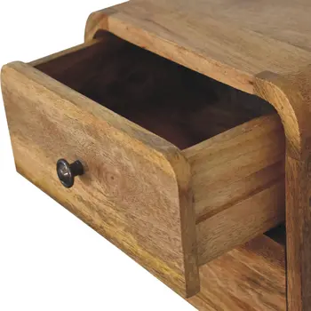 Mini Curve Oak-ish Floating nightstand
