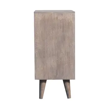 Mini Pineapple Carved Stone Finish Cabinet