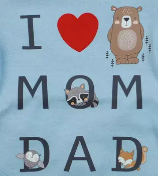 ABR Hosszú ujjú pamut body - Kék - Mom Dad (50)