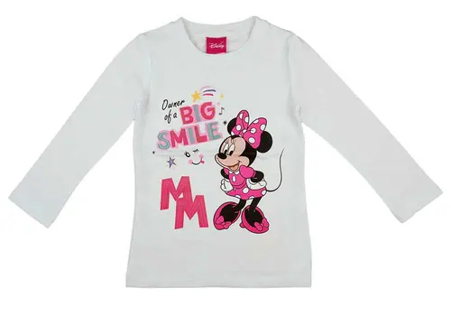 Hosszú ujjú kislány póló Minnie egér mintával