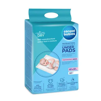 Canpol Babies eldobható pelenkázó alátét 60x60 cm - 10 db