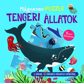 Napraforgó Mágneses puzzle - Tengeri állatok