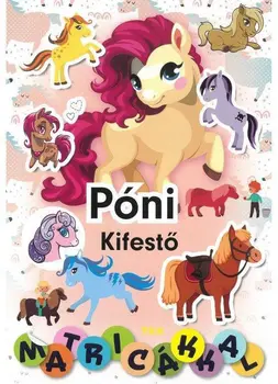 Póni kifestő matricákkal