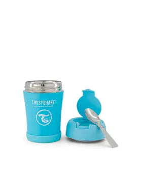 Twistshake Stainless Steel Food Container hőtartó ételtároló 350 ml, kék