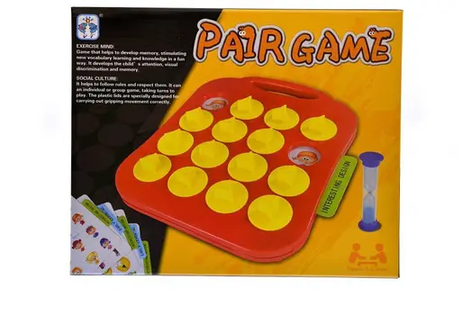 Keresd a párját, Memória játék, + Homokóra, 29x24 cm dob.