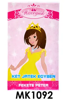 Kártya, Hercegnõk, két játék egyben, 6,5x10 cm dob.
