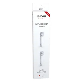 2 Ionickiss-Ionic toothbrush replacement heads (soft-white)
