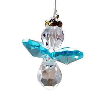 Kristály angyal Aqua és Crystal színben