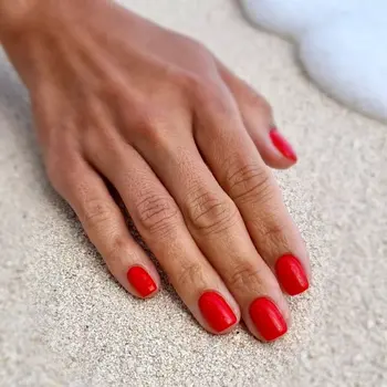Gel Nail Polish - DN256 - Violent Scarlet Red 7ml