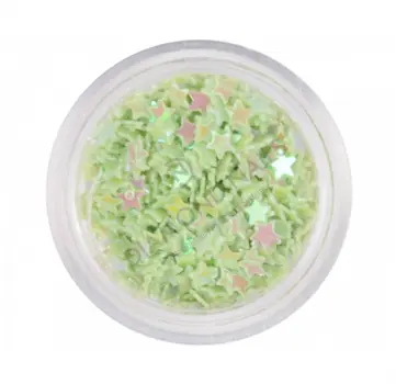 Green Nail Plastic Stars