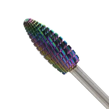 Carbide Grinding Bit - Cone - Lamellar (Multicolor)
