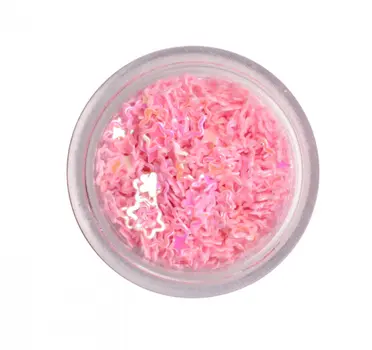 Pink Nail Art Stars