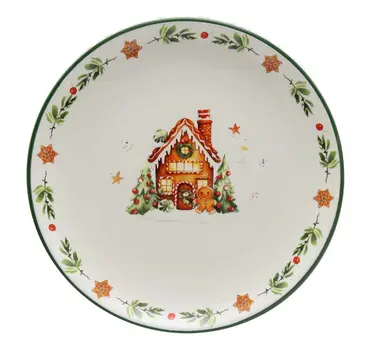 K.PLATE GINGERBREAD HOUSE20.5