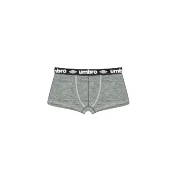 Férfi alsónadrág - pamut boxeralsó - M - világosszürke fekete derékgumival - Umbro