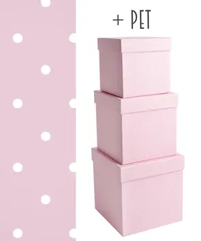 PD*3 CUBE C.PINK+DOT 16*16