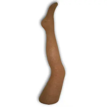 Children's plain tights - cotton tights - 104-110 - light brown - Evidence